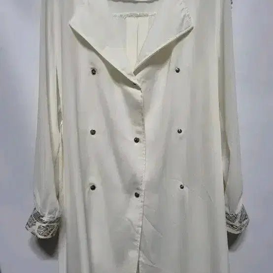 [BUNJANG] J.CRANE Ivory Long Shirt Dress / J.CRANE 아이보리 롱 셔츠형 원피스