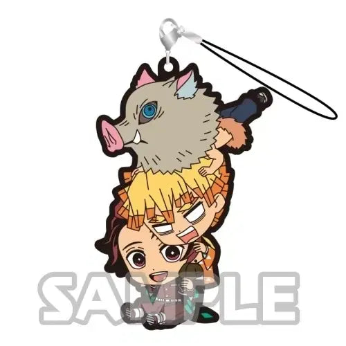 [BUNJANG] Demon Slayer: Kimetsu no Yaiba Rubber Strap Set (Tanjiro, Zenitsu, Inosuke) / 귀멸의 칼날 스트랩