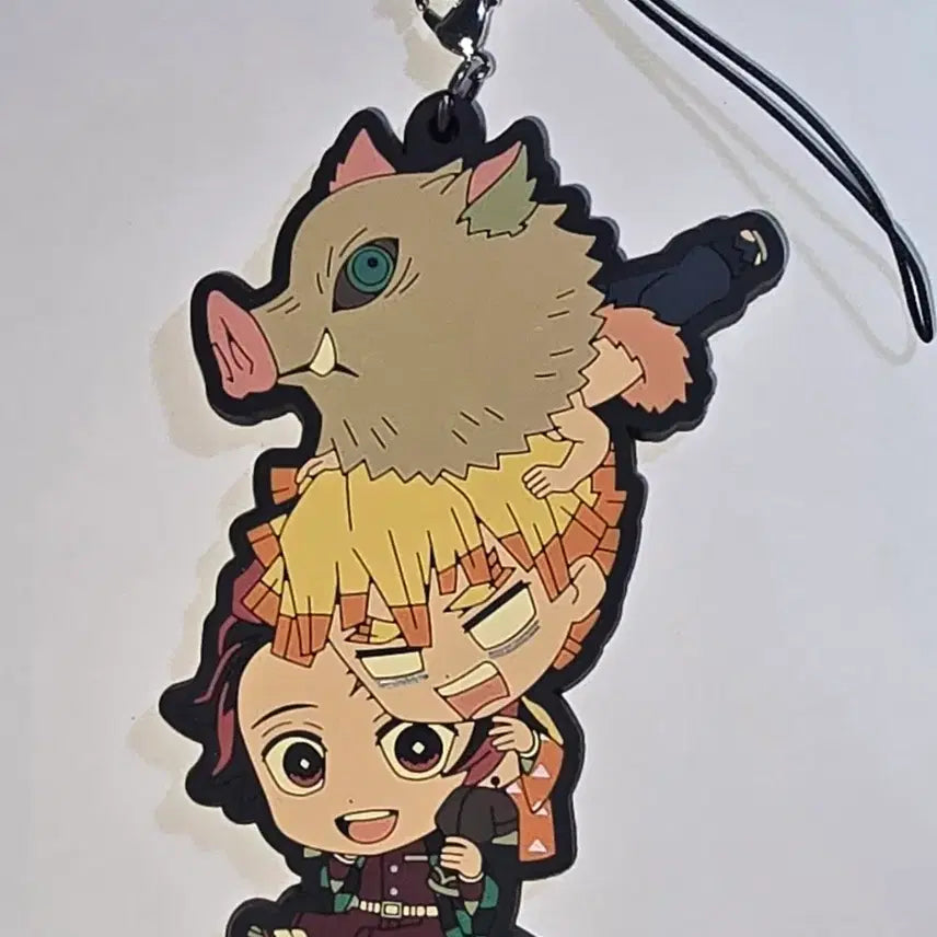 [BUNJANG] Demon Slayer: Kimetsu no Yaiba Rubber Strap Set (Tanjiro, Zenitsu, Inosuke) / 귀멸의 칼날 스트랩