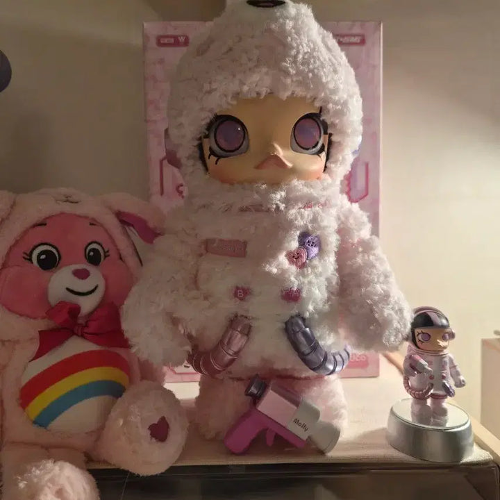[BUNJANG] Pop Mart Space Molly Sweet Message Bear 400% &amp; 100% Set / 팝마트 스페이스 메가 몰리 스위트 메세지 베어 400%100%