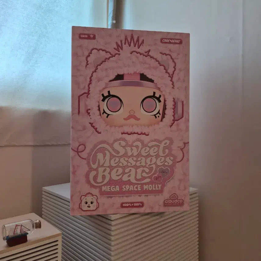 [BUNJANG] Pop Mart Space Molly Sweet Message Bear 400% &amp; 100% Set / 팝마트 스페이스 메가 몰리 스위트 메세지 베어 400%100%