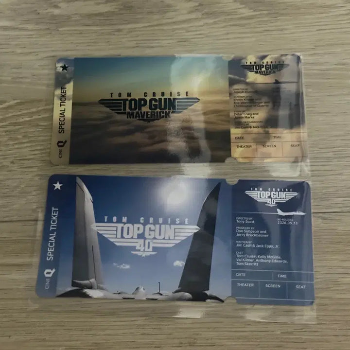 [BUNJANG] Top Gun 1 &amp; Top Gun Maverick Specialty Ticket Set (2 Types) / 탑건 1 탑건 매버릭 스페셜티켓 2종 1세트