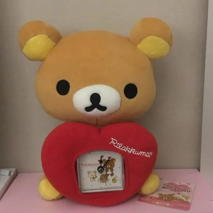 [BUNJANG] San-X Classic Rilakkuma Plush Clock / 산엑스 고전 리락쿠마 인형 시계