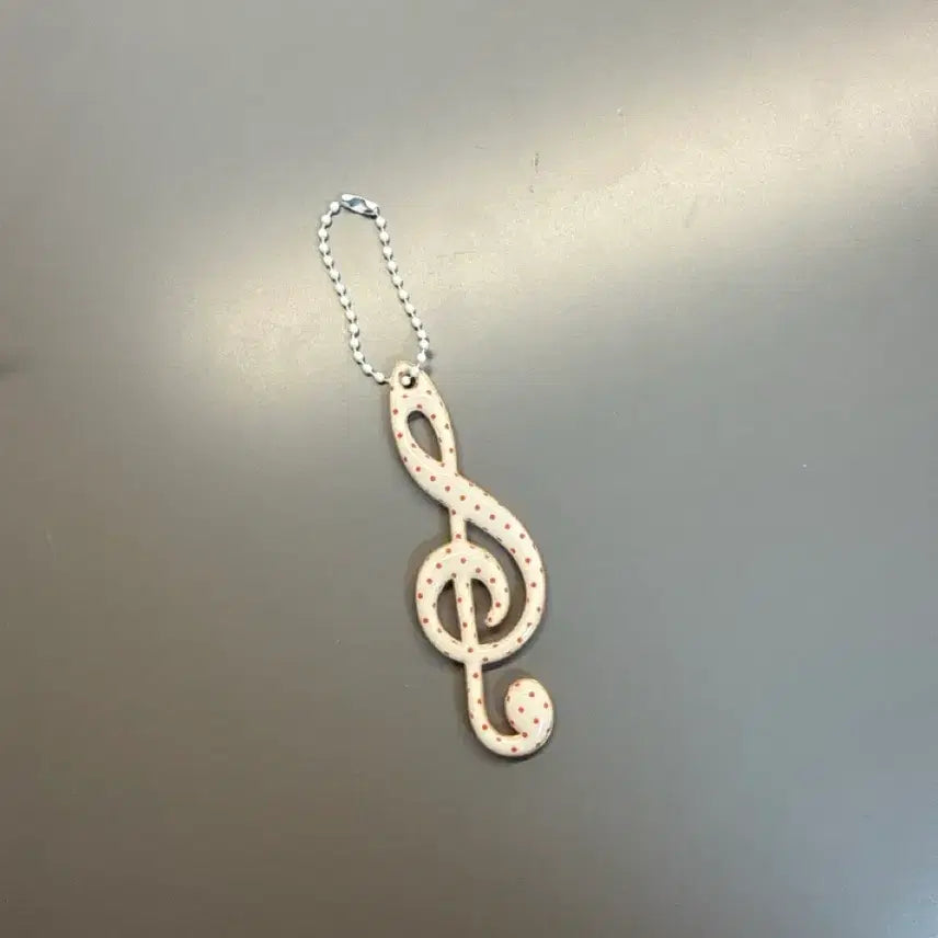 [BUNJANG] Music Note Dot Keyring / 음표 도트 키링