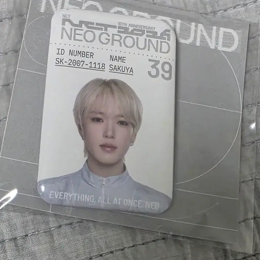 [BUNJANG] NCT WISH Sakuya 10th Anniversary Pop-Up Gacha Metal ID Badge (Sealed) / 엔시티 위시 미개봉 사쿠야 10주년 팝업 가챠 메탈 아이디 뱃지