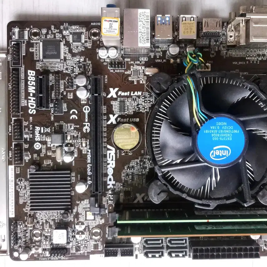 [BUNJANG] ASRock B85M-HDS Motherboard + Intel i5-4460 CPU + 12GB RAM Bundle / B85M ASRock+i5-4460(3.2GHz,4C,4T)+12GB
