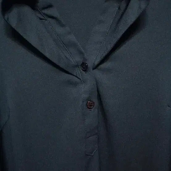[BUNJANG] IGIGLI Black Shirt Blouse with Check Lining (Size 55-77) / IGIGLI 블랙 셔츠 블라우스 체크 안감55~77