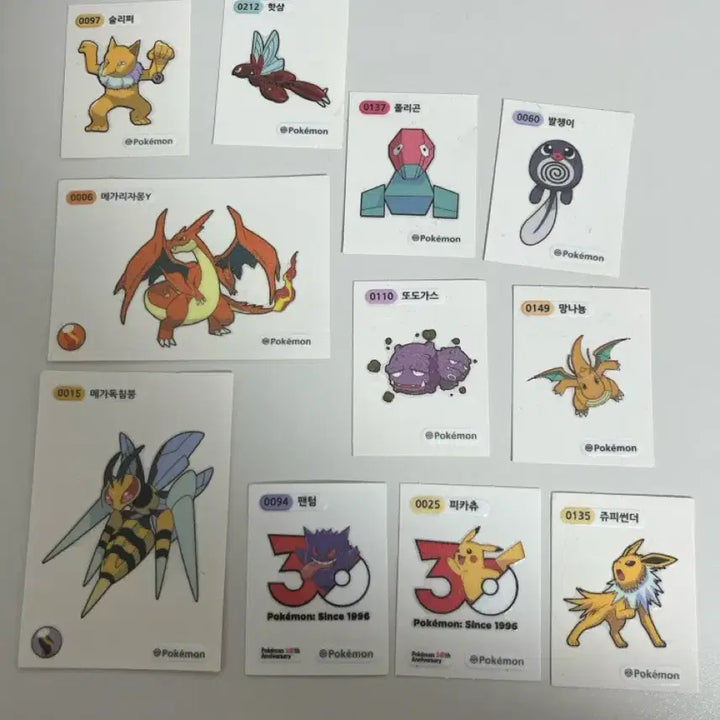 [BUNJANG] Pokemon Sticker Bundle Set / 포켓몬 띠부실 일괄