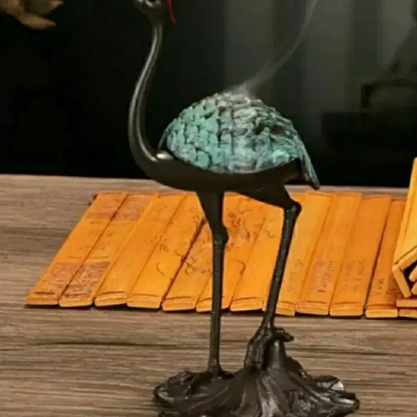 [BUNJANG] Elegant Blue Crane Incense Burner / 소장용 선물용 수집품 우아한 청학 향로 1점 드립니다