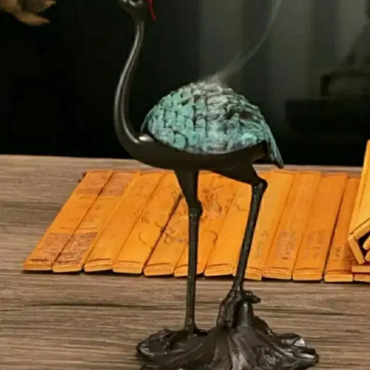 [BUNJANG] Elegant Blue Crane Incense Burner / 소장용 선물용 수집품 우아한 청학 향로 1점 드립니다