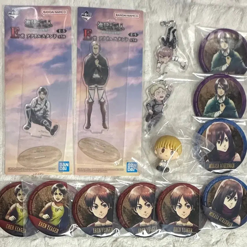 [BUNJANG] Attack on Titan Ichiban Kuji Bundle Set Levi Eren Erwin Mikasa Hange / 진격의거인 쿠지 제일복권 일괄 양도 리바이 에렌 엘빈 미카사 한지