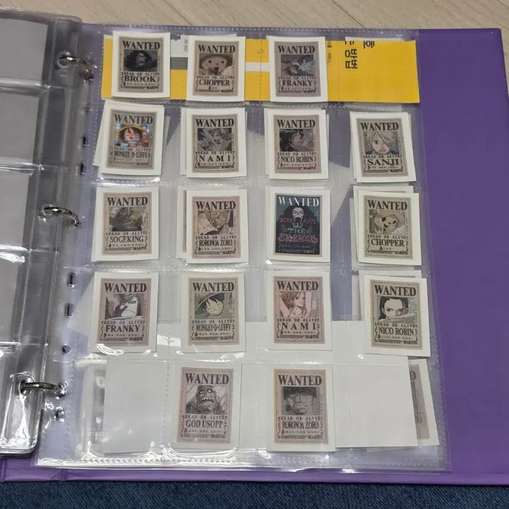 [BUNJANG] One Piece Wanted Poster Stickers Bundle (85 Types) / 원피스 수배서 띠부씰 일괄 판매합니다(85종)