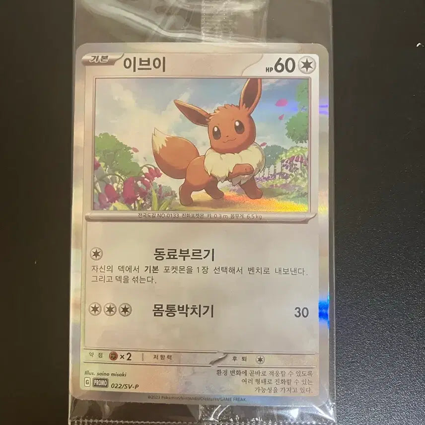 [BUNJANG] Pokemon Card Eevee Promo Sealed / 포켓몬카드 이브이 프로모 미개봉