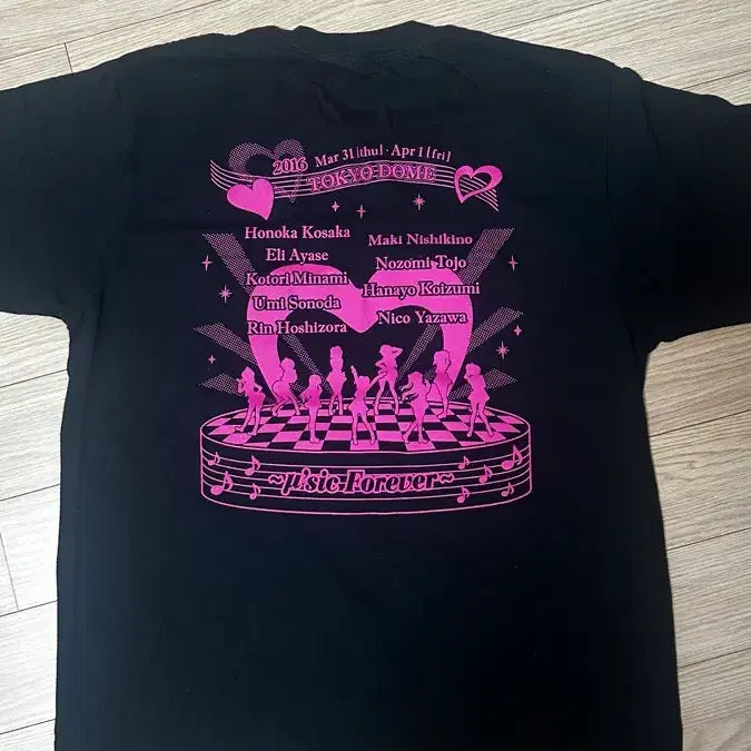 [BUNJANG] Love Live! Final Live T-Shirt Black (Free Size) / 러브라이브 파이널 라이브 티셔츠 블랙 free