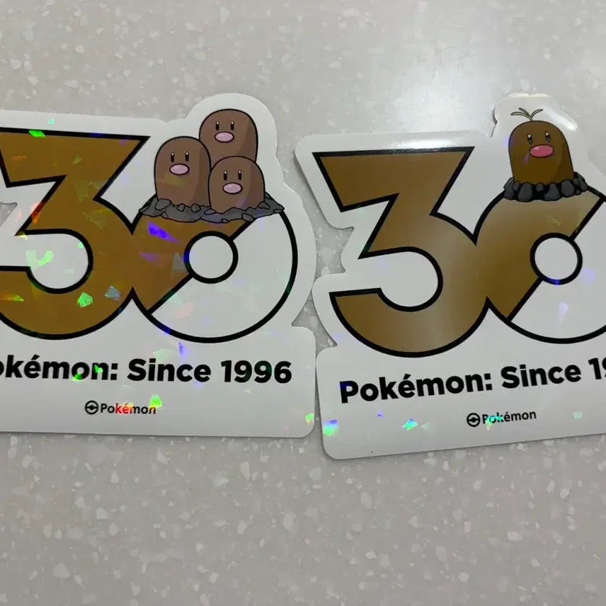 [BUNJANG] Pokemon 30th Anniversary Diglett Dugtrio Sticker Set / 포켓몬 30주년 기념 스티커