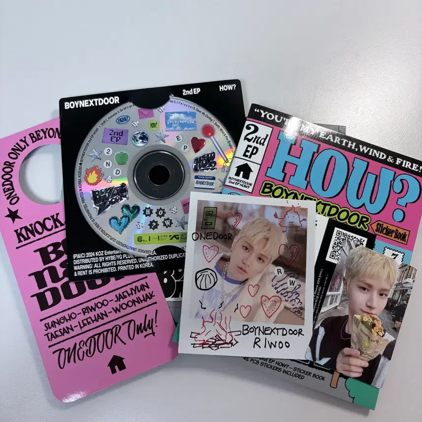 [BUNJANG] BOYNEXTDOOR HOW Laptop Sticker Album Set / 리우 풀세트) 보넥도 how 노트북 스티커 앨범