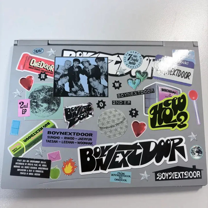 [BUNJANG] BOYNEXTDOOR HOW Laptop Sticker Album Set / 리우 풀세트) 보넥도 how 노트북 스티커 앨범