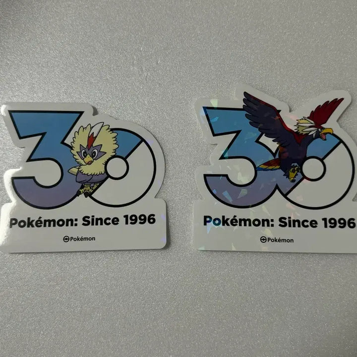 [BUNJANG] Pokemon 30th Anniversary Logo Sticker Set - Soron &amp; Worgle / 포켓몬 30주년 로고 스티커 수리둥보 + 워글