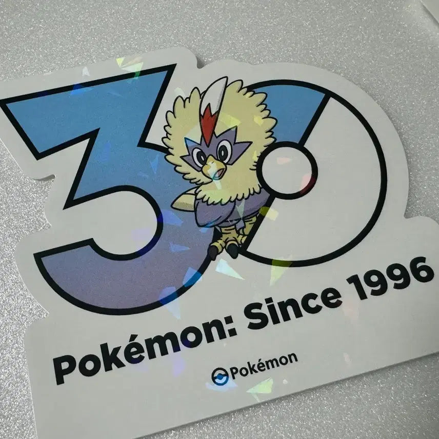 [BUNJANG] Pokemon 30th Anniversary Logo Sticker Set - Soron &amp; Worgle / 포켓몬 30주년 로고 스티커 수리둥보 + 워글