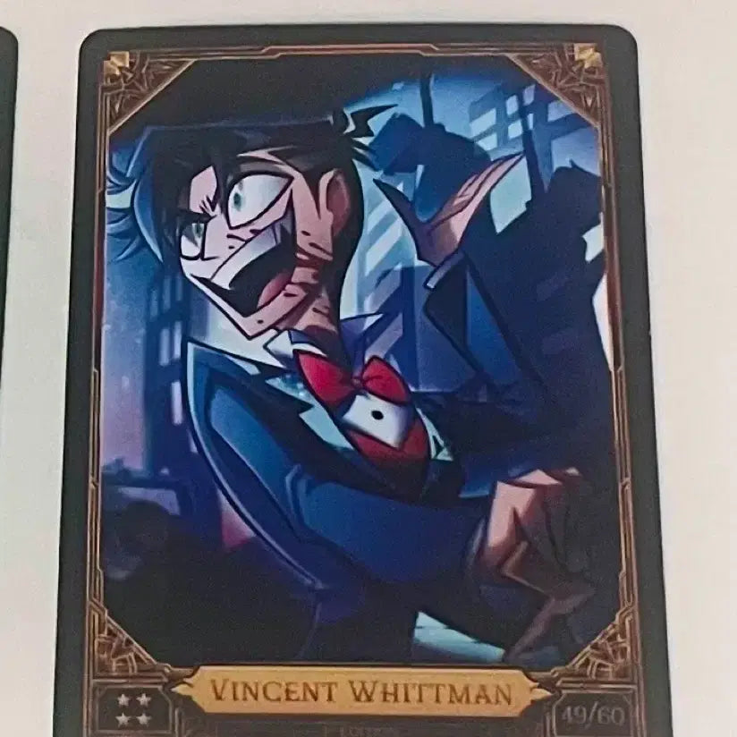 [BUNJANG] Hazbin Hotel Vincent Whitman 1st Edition Non-Foil Trading Card / (해즈빈호텔 빈센트 휘트먼 1st 논포일 양도)