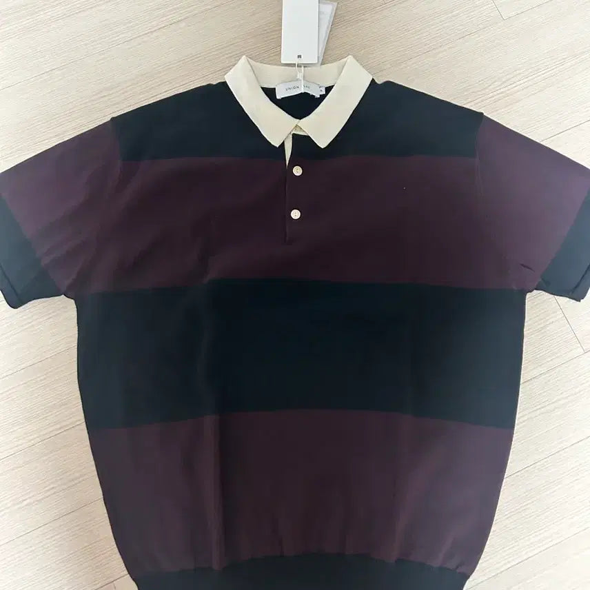 [SOLD OUT] 새상품  유니온블루 RUGBY COLLAR HALF KNIT