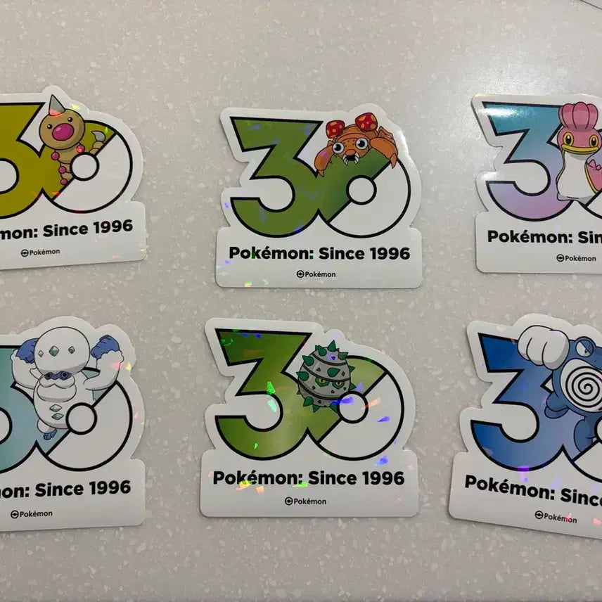 [BUNJANG] Pokemon 30th Anniversary Sticker Set / 포켓몬 30주년 기념 스티커