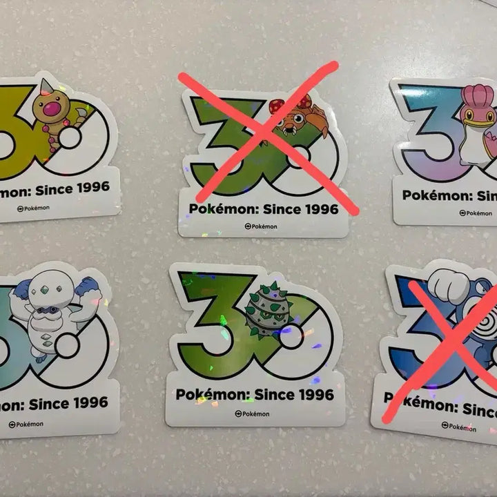 [BUNJANG] Pokemon 30th Anniversary Sticker Set / 포켓몬 30주년 기념 스티커
