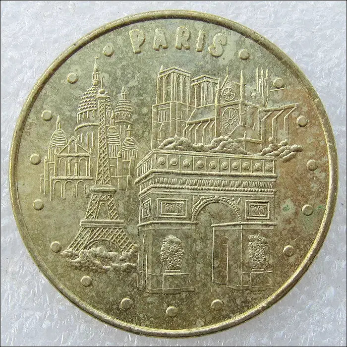 [BUNJANG] Paris France Tourism Souvenir Medal (33mm) / 프랑스 파리 관광기념 메달 (33mm)