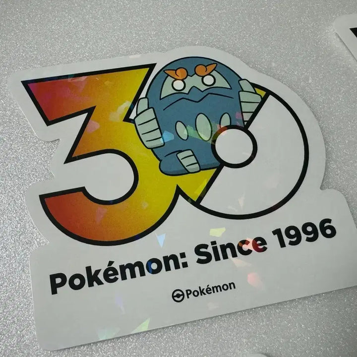 [BUNJANG] Pokemon 30th Anniversary Logo Sticker Darumaka / 포켓몬 30주년 로고 스티커 불비달마