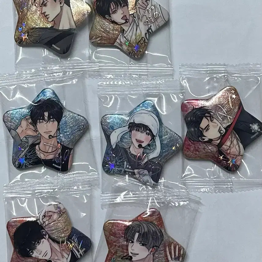 [BUNJANG] Sparkles YaoHwaCheop Ian Seungho Nagyeom Taeo Dobin Haebing Gokseon Unsleep Hyangui Gyegye Badge Set / 스파클즈 야화첩 향의경계 언슬립 해빙곡선 뱃지 이안 승호 나겸 태오 도빈