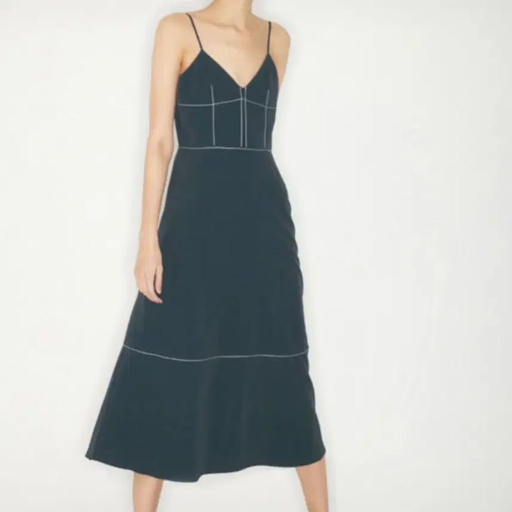 [BUNJANG] Ha By Ha Kim Long Dress Stitch Detail / 해바이해킴 원피스