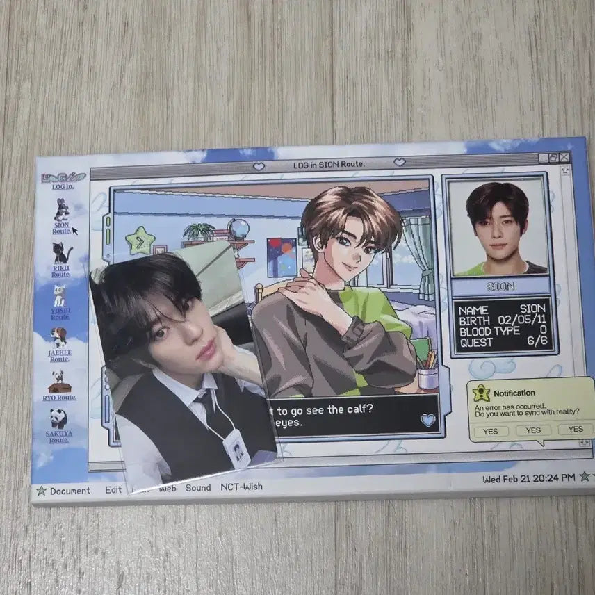 [BUNJANG] NCT WISH Sion Login Photocard Set / 엔시티위시 시온 로그인 포토세트
