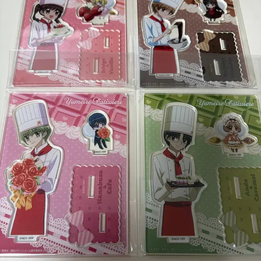 [BUNJANG] Yumeiro Patissiere Trivillage Acrylic Set (4 Types) / 꿈빛파티시엘 트리빌리지 아크릴스탠드 4종 일괄