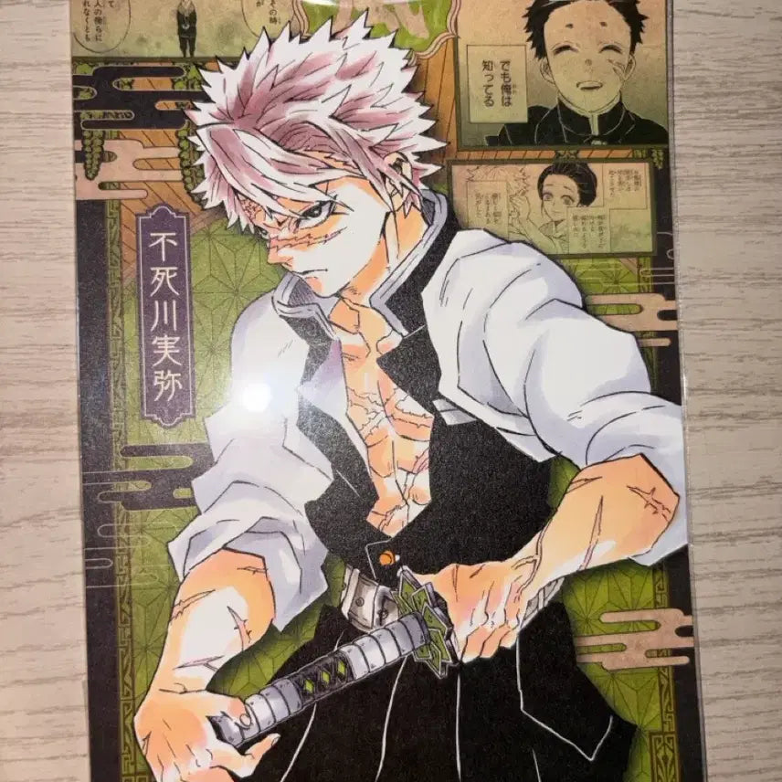 [BUNJANG] Demon Slayer Shinazugawa Sanemi 2021 Diorama &amp; Postcard Bundle / 귀멸의 칼날 시나즈가와 사네미 2021 디오라마, 엽서 일괄