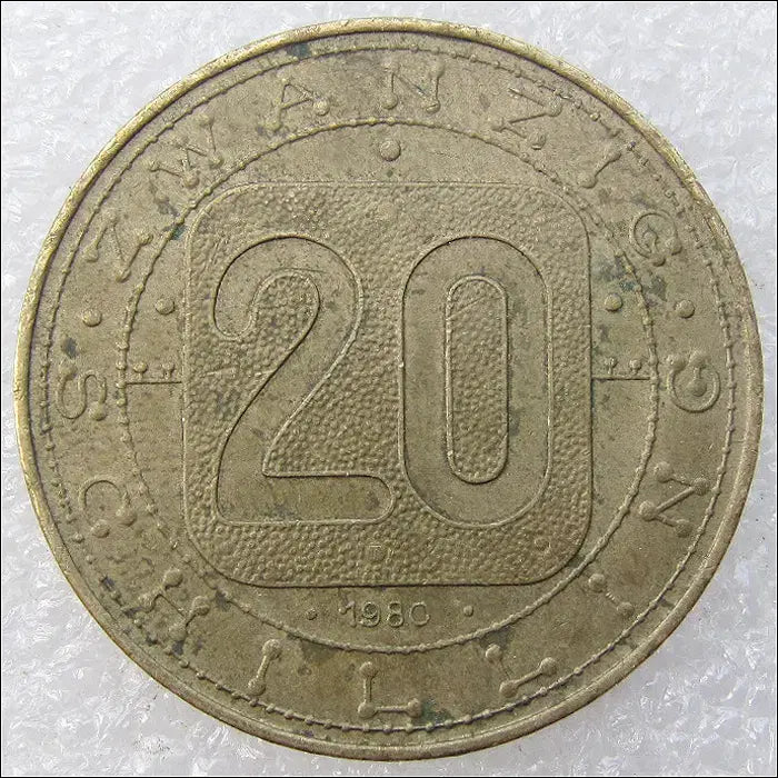[BUNJANG] Austria 20 Schilling Coin (1980) / 오스트리아 1980년 20실링 (2543) [동전, 외국주화]