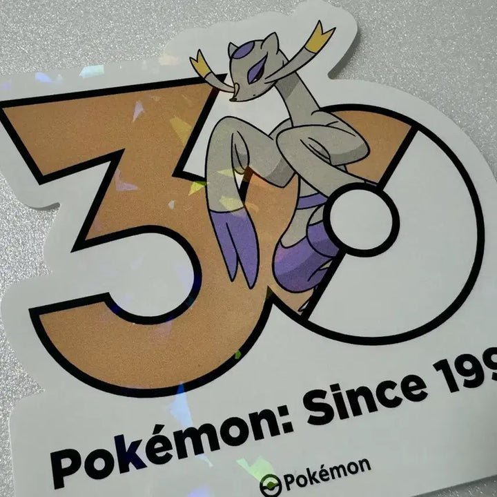 [BUNJANG] Pokemon 30th Anniversary Logo Sticker Set / 포켓몬 30주년 로고 스티커 비조푸 + 비조도