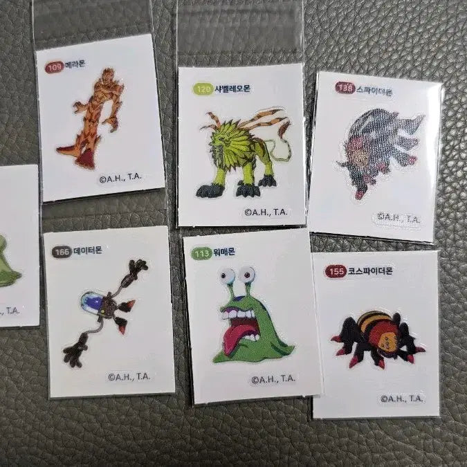 [BUNJANG] Digimon Bread Sticker Set / 디지몬 빵 띠부띠부씰 띠부씰
