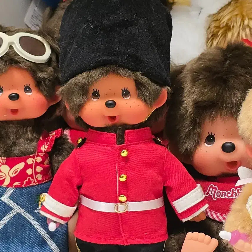[BUNJANG] Soldier Monchhichi Plush Doll / 병정몬치치 인형