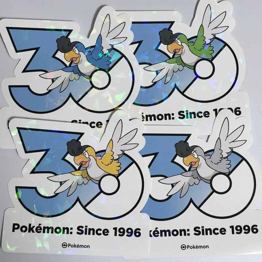 [BUNJANG] Pokemon 30th Anniversary Shibikko Stickers Set (4 Types) / 포켓몬 30주년 스티커 시비꼬 4종 판매 원가 양도
