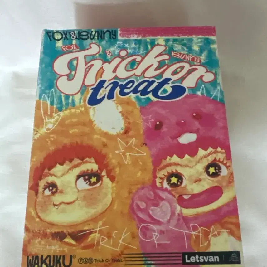 [BUNJANG] WAKUKU Fox &amp; Bunny Trick or Treat Plush Toy / WAKUKU 폭스&amp;버니 Trick or Treat 인형