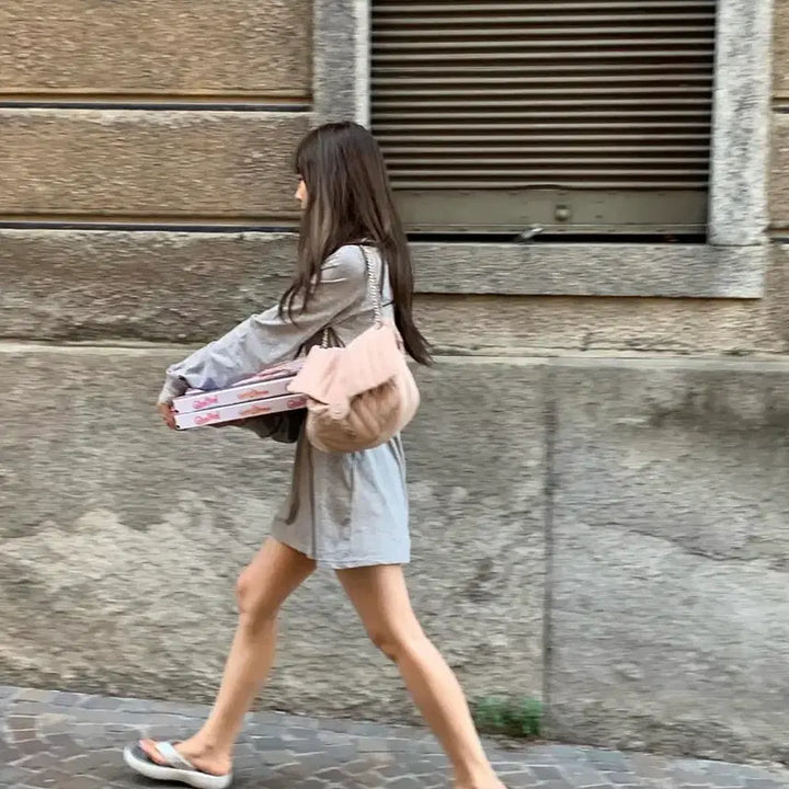 [BUNJANG] Minuit Mute Soft Chain Pale Pink Bag / 새상품/실사0) 미닛뮤트 소프트 체인 페일핑크 soft chain