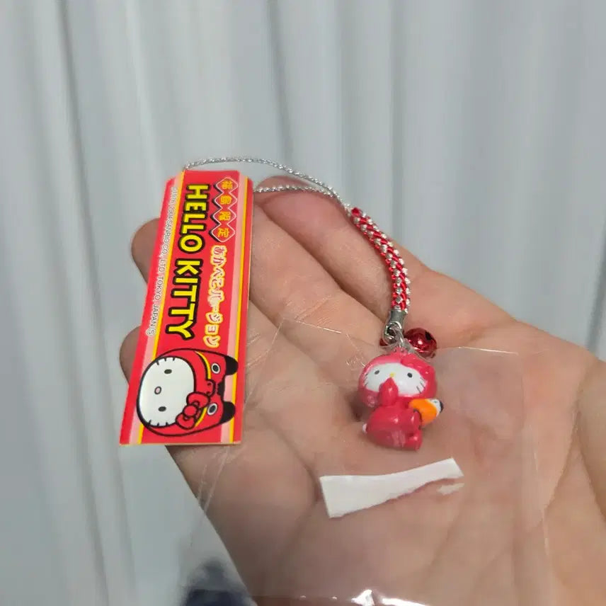 [BUNJANG] Vintage Sanrio Akabeko Hello Kitty Strap Character Goods / 빈티지 토이 캐릭터 굿즈 고전 만화 인형 산리오 아카베코 헬로키티 스트랩