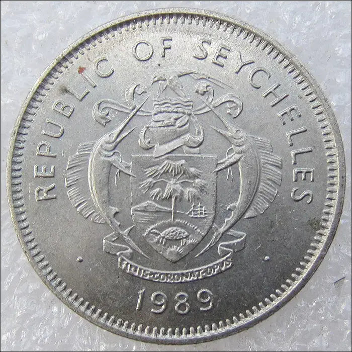 [BUNJANG] Seychelles 1989 25 Cents Coin (2551) / 세이셸 1989년 25센트 (2551) [동전, 외국주화]