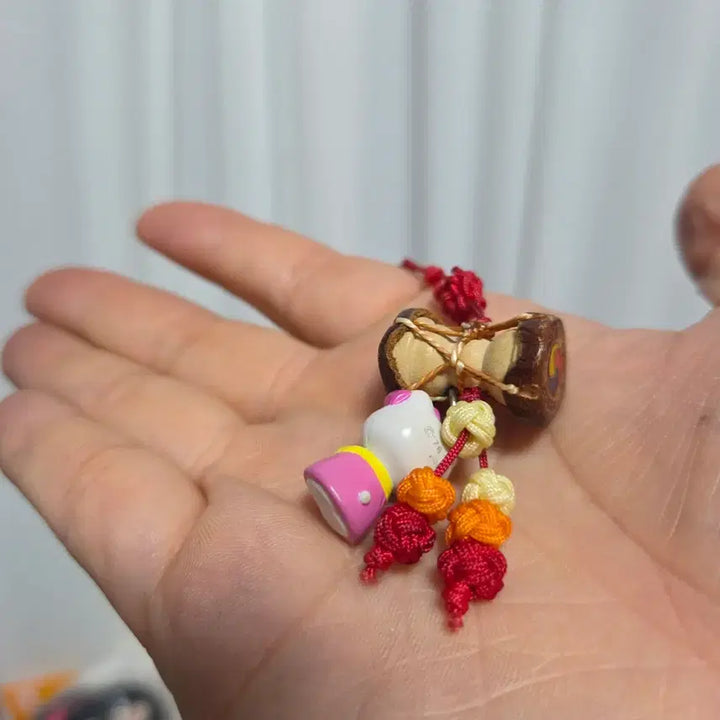 [BUNJANG] Vintage Sanrio Hello Kitty Hanbok Strap Charm / 빈티지 토이 캐릭터 굿즈 고전 만화 인형 산리오 한복 헬로키티 스트랩