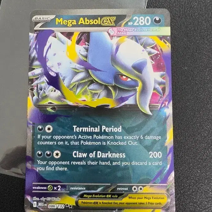 [BUNJANG] Pokemon Card Mega Absol EX RR English Edition / 포켓몬 카드 메가 앱솔 EX rr 북미판 영판