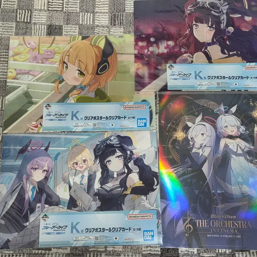 [BUNJANG] Blue Archive Ichiban Kuji K-Prize Orchestra Red Cross Neru Clear Posters / 블루아카이브 포스터 이치방쿠지 제일복권 k상 오케스트라 헌혈 적십자 네루