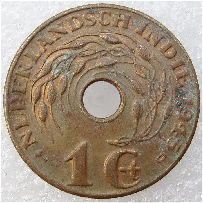 [BUNJANG] Dutch East Indies 1 Cent Coin 1945 (KM