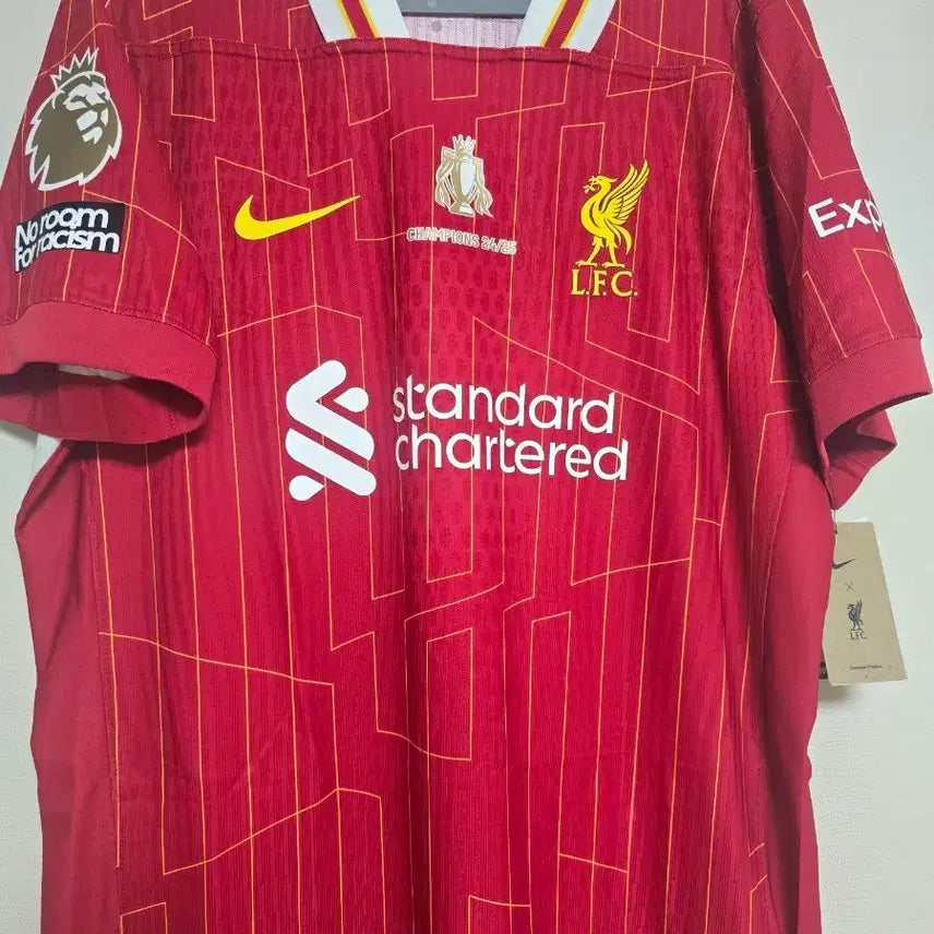 [BUNJANG] Liverpool 2024-25 Authentic Home Jersey (L/105) with Official League and PL Patches / [L/105] 2024-25 리버풀 홈 유니폼 (어센틱)