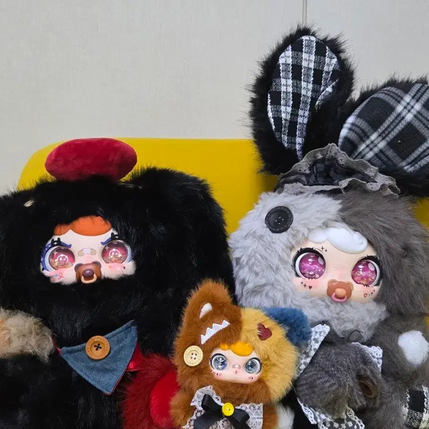 [BUNJANG] BABY3 Jaja 800% Black Rabbit Plush / 베이비쓰리 자자 800% 인형 블랙토끼