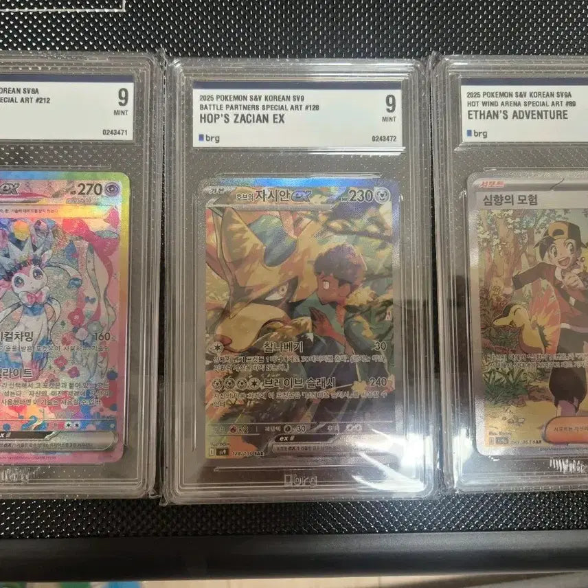 [BUNJANG] Pokemon SAR Cards (3 Types) Graded 9 Bundle Set / 포켓몬 sar3종 BRG9일괄판매